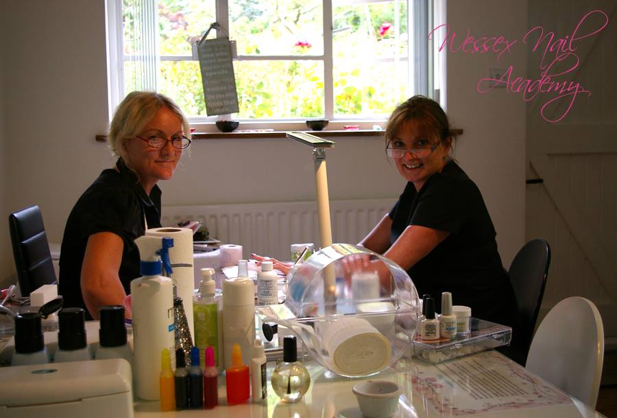 Colour swatches at Wessex Nail Academy, Okeford Fitzpaine, Dorset